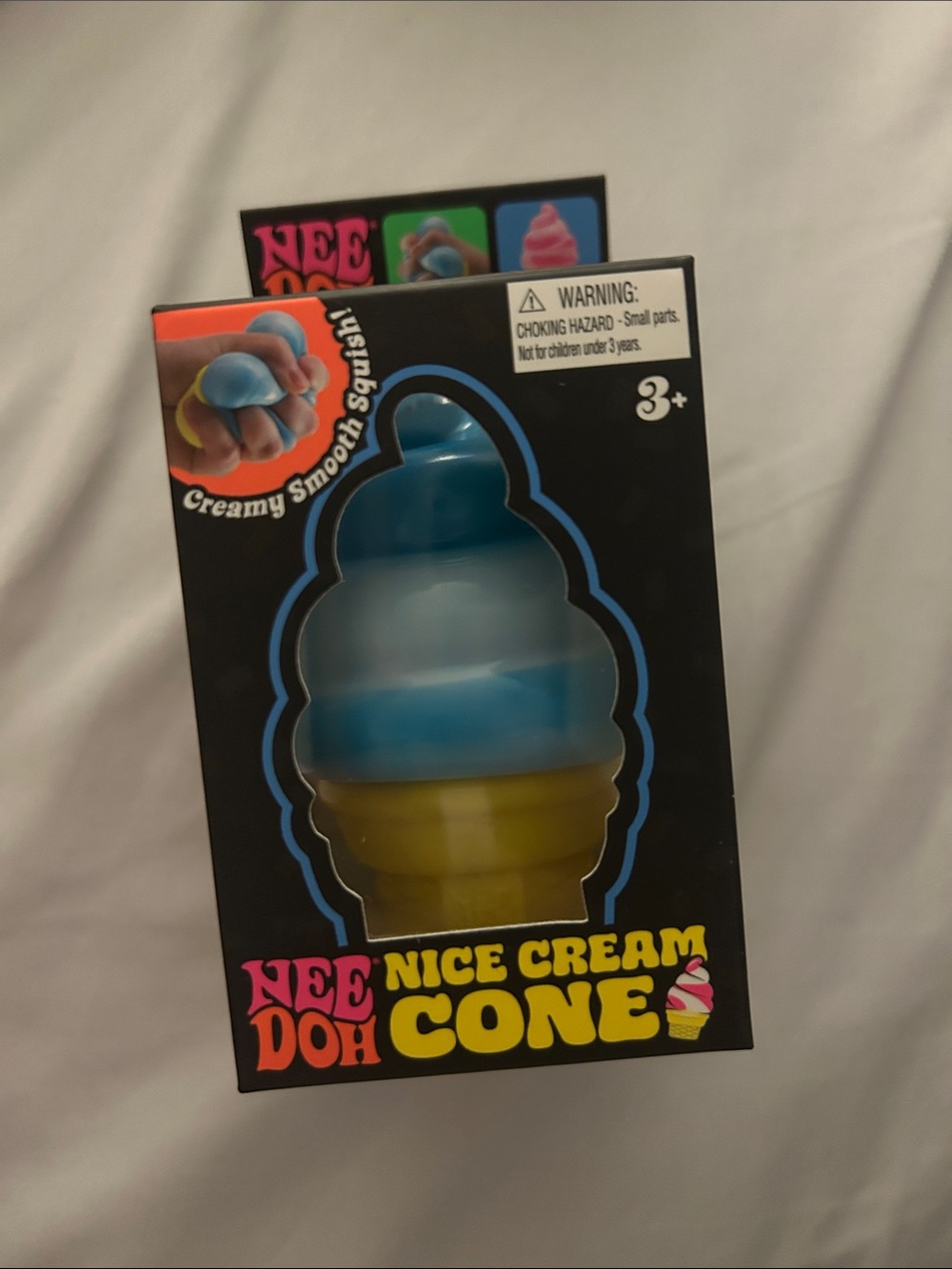 Nee Doh Kids Blue & Yellow Nice Cream Cone Squishy Toy